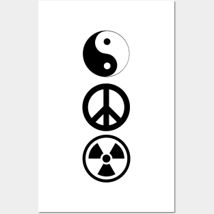 yin yang,peace and love,radiation,pokimane,twitchtv Posters and Art